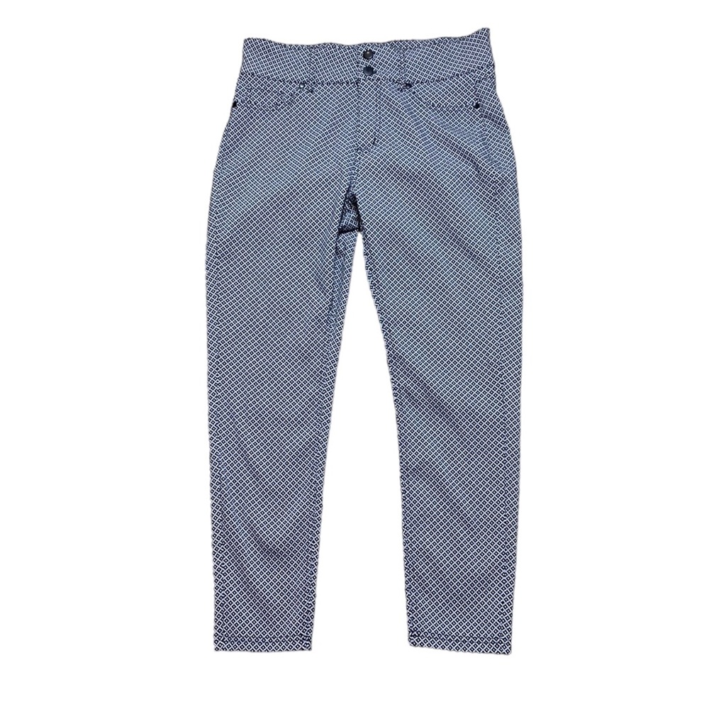 Shines tar Black White Pattern Professional Pants L